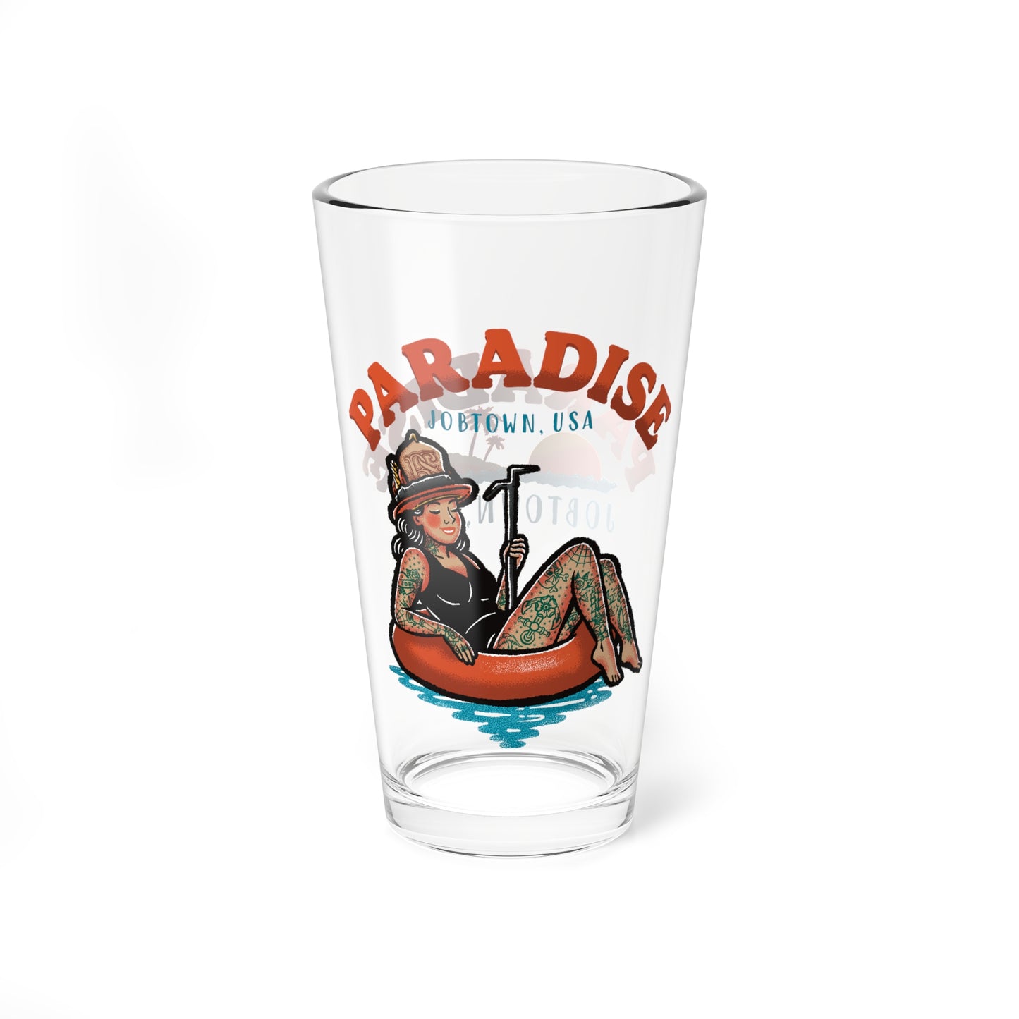 “Paradise” Pint Glass