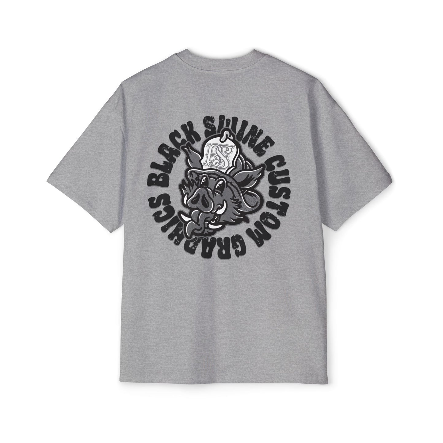 “OG” Black Swine Custom Graphics Logo T-shirt-OVERSIZED