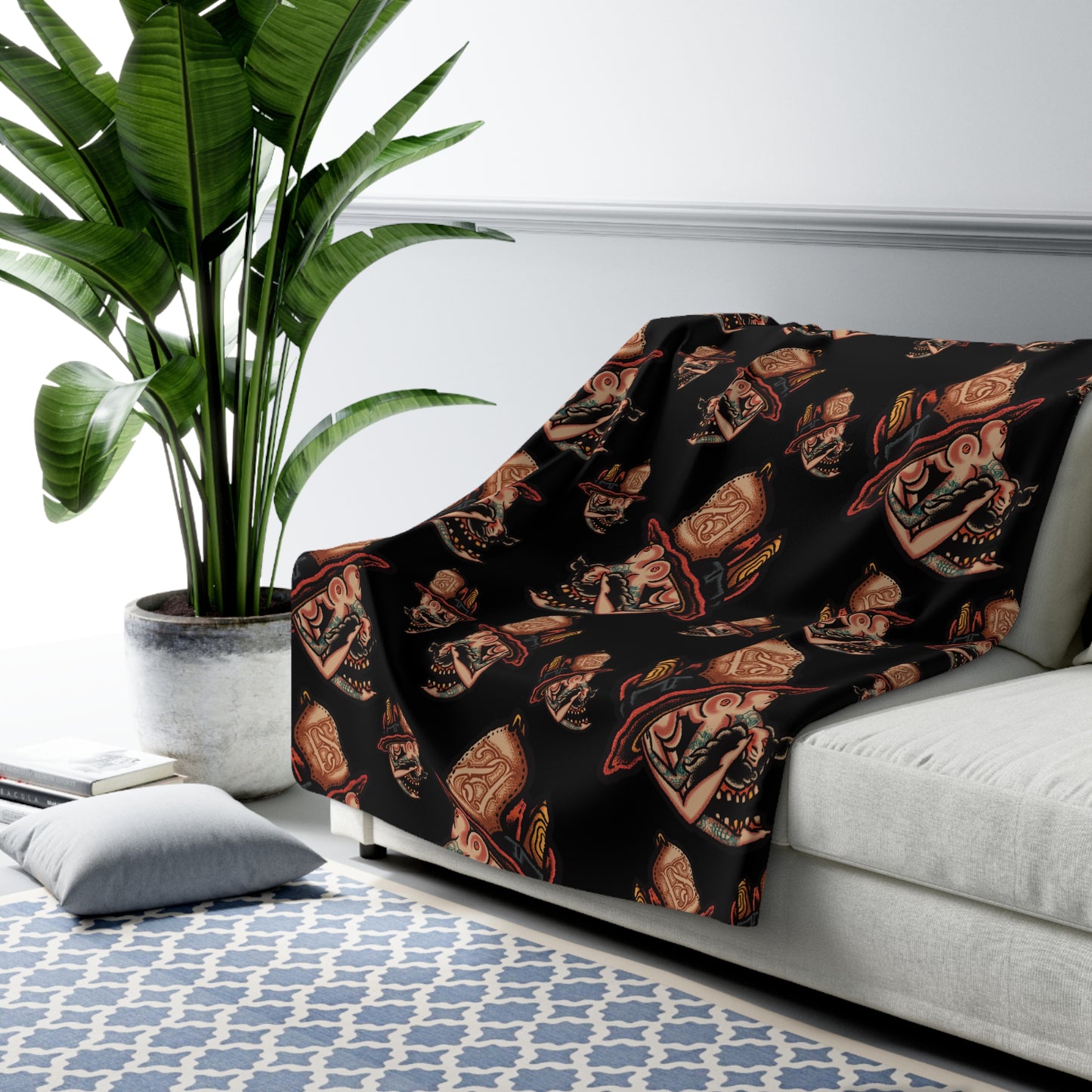 “Skull” Fleece Blanket