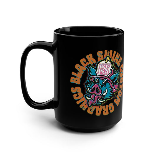 “OG” Black Swine Custom Graphics Logo 15oz Mug
