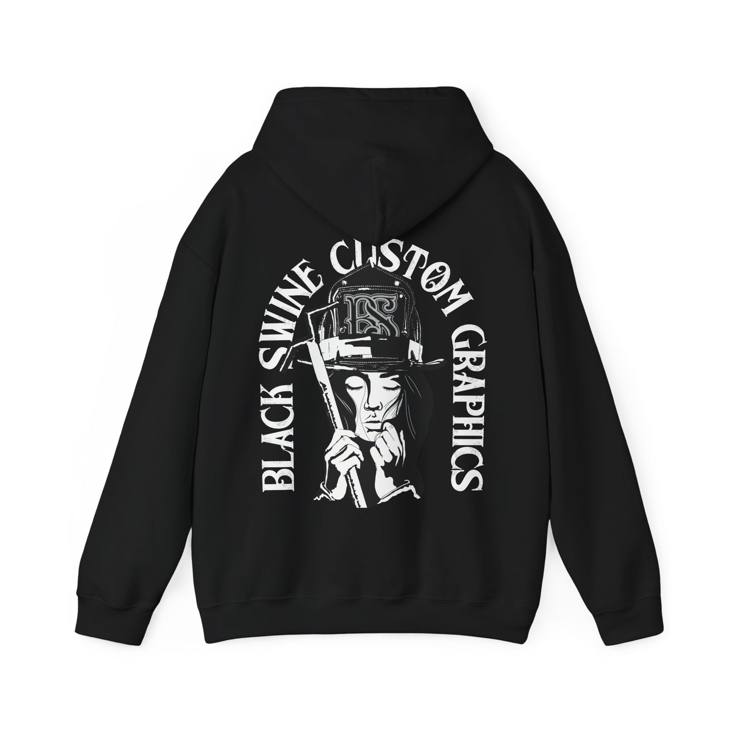 Black Swine Custom Graphics Heavy Blend Hoodie