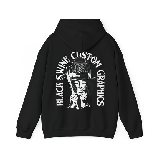 Black Swine Custom Graphics Heavy Blend Hoodie