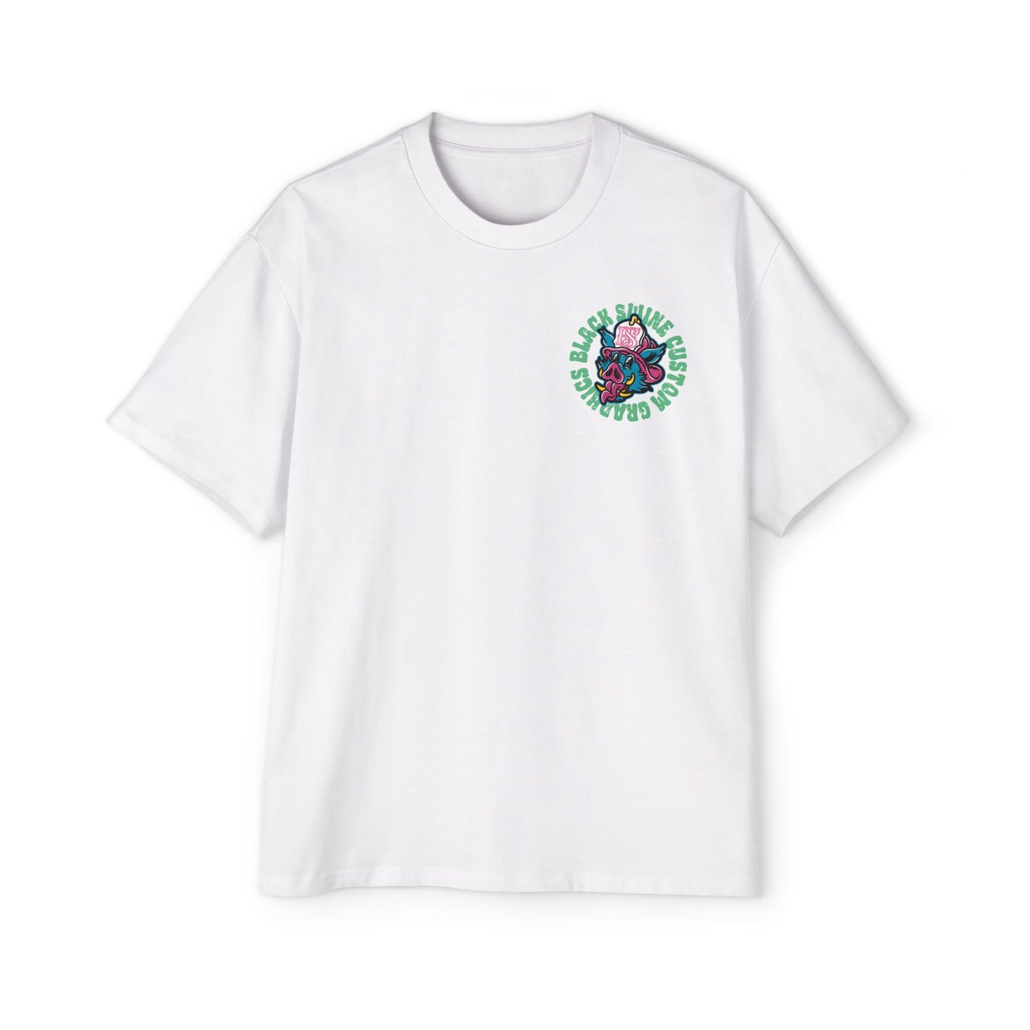 Retro “OG” Black Swine Custom Graphics Logo T-shirt-OVERSIZED
