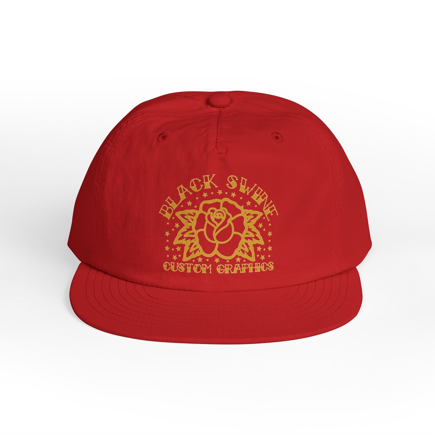 “Rose” Black Swine Custom Graphics Surf Cap