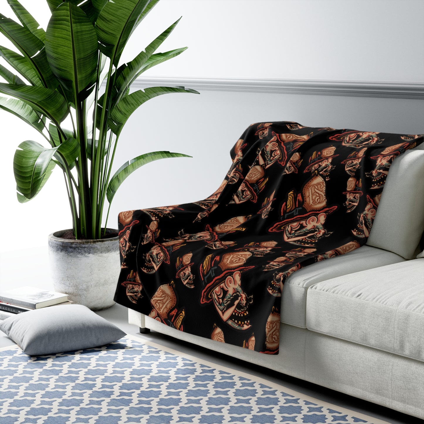 “Skull” Fleece Blanket