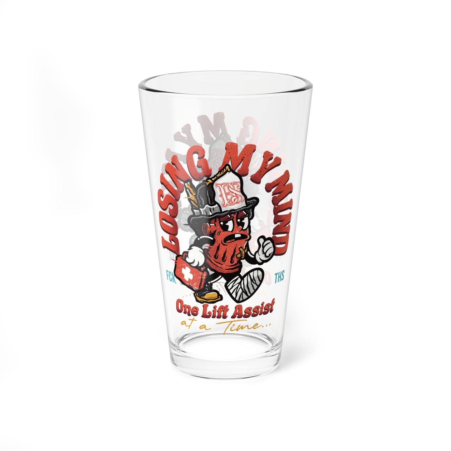 “Lift Assist” 16oz. Pint Glass