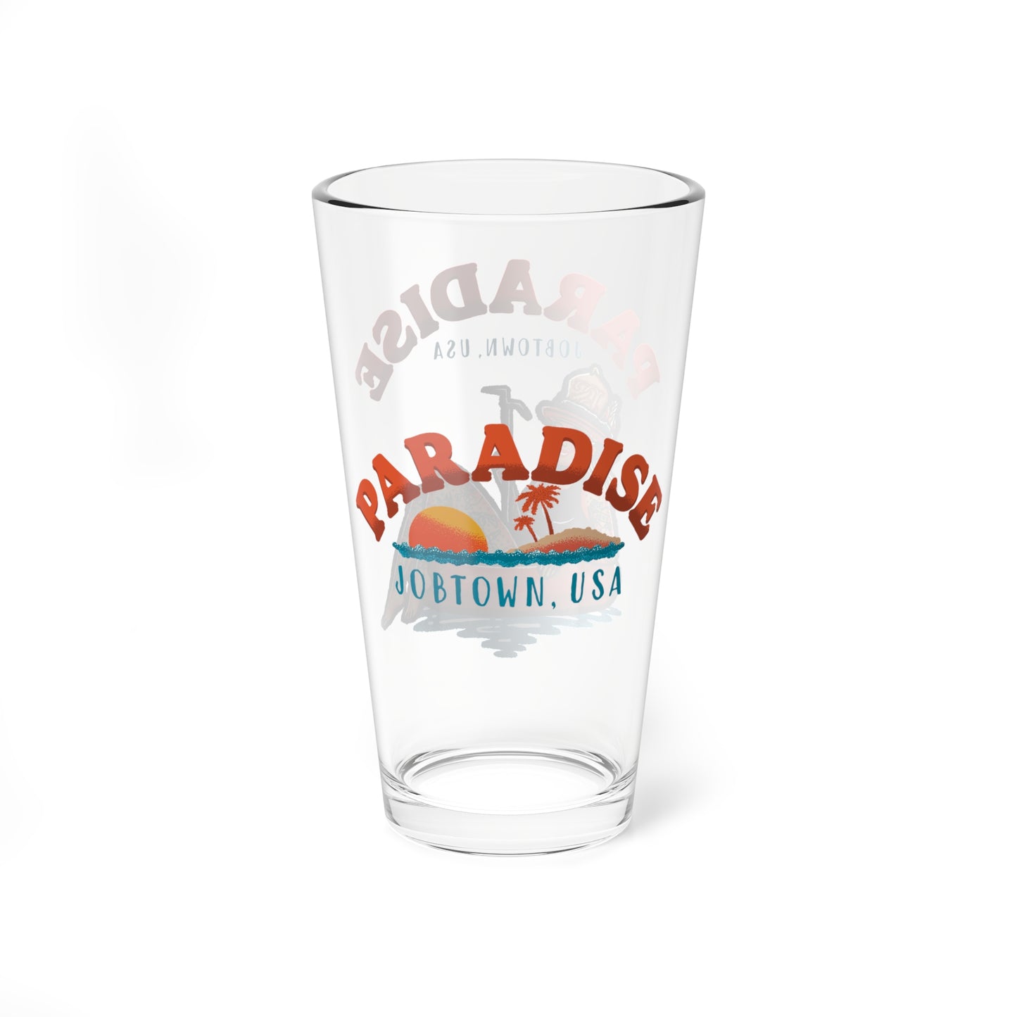 “Paradise” Pint Glass