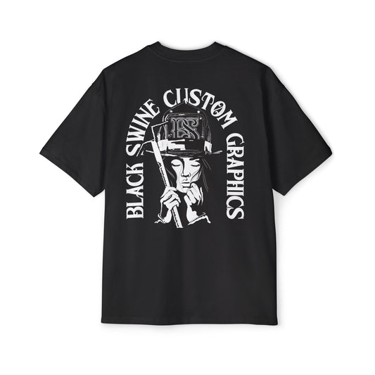 Black Swine Custom Graphics T-Shirt-OVERSIZED