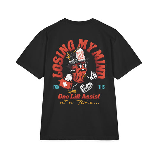 “Lift Assist” T-Shirt - HEAVYWEIGHT DROP SHOULDER OVERSIZED