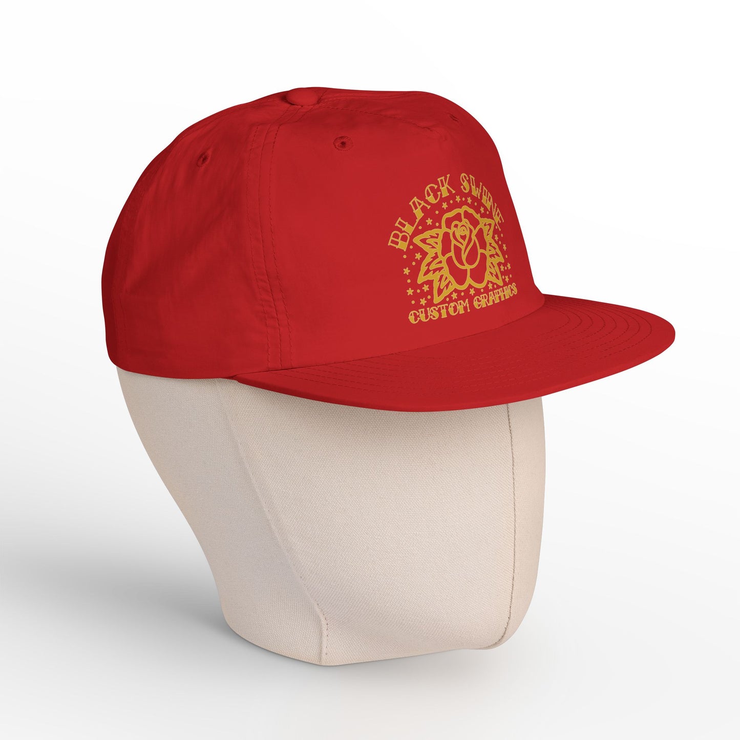 “Rose” Black Swine Custom Graphics Surf Cap
