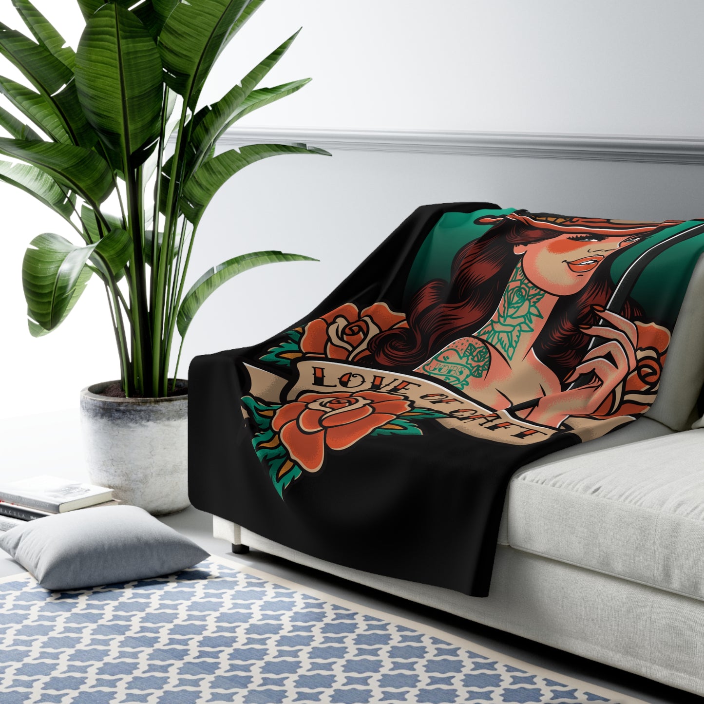 “Love of Craft” Fleece Blanket