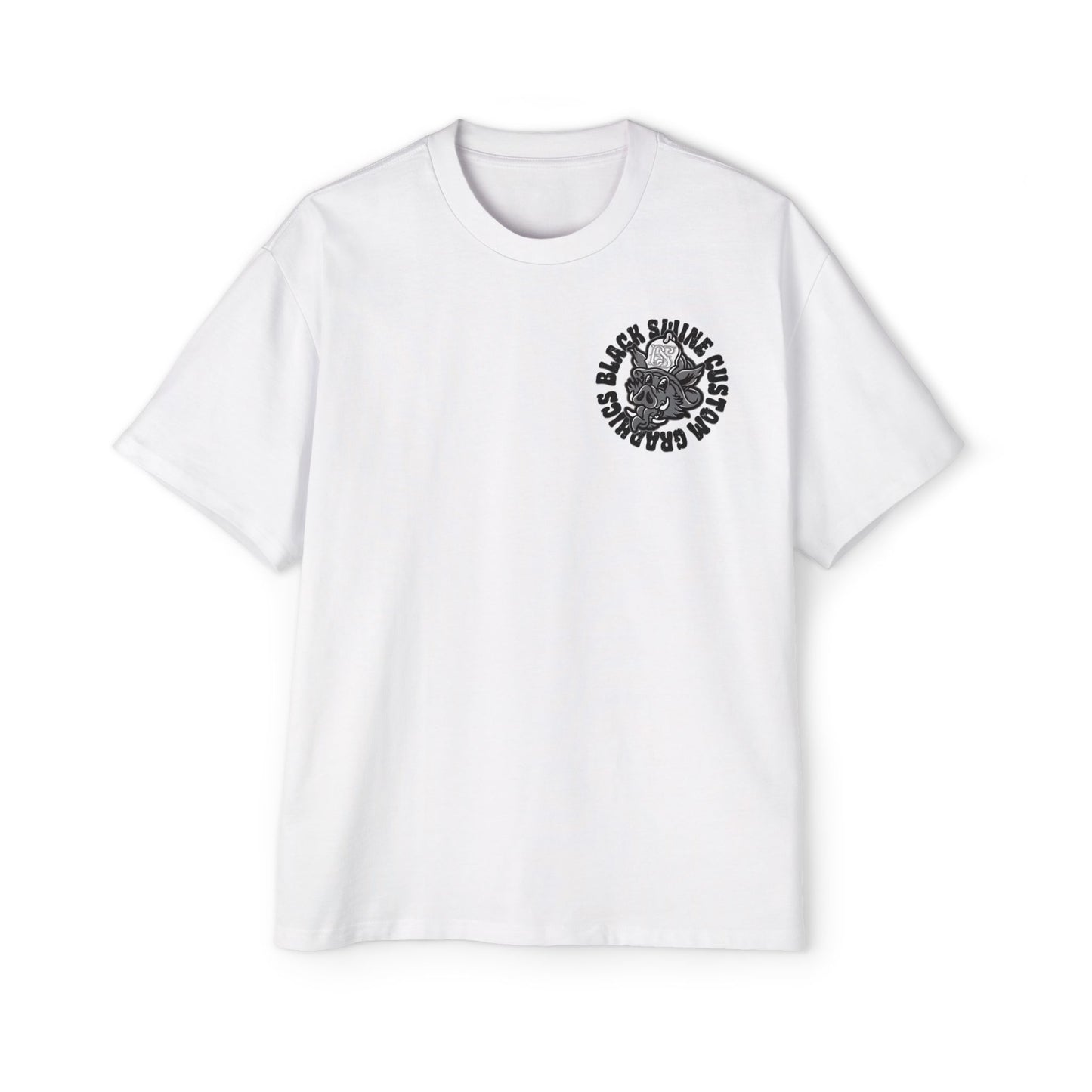 “OG” Black Swine Custom Graphics Logo T-shirt-OVERSIZED