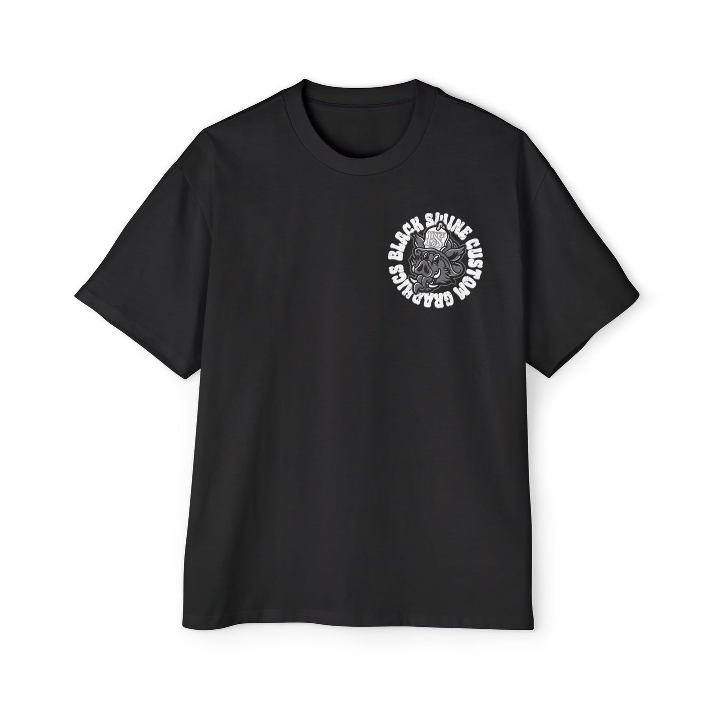 “OG” Black Swine Custom Graphics Logo T-shirt-OVERSIZED